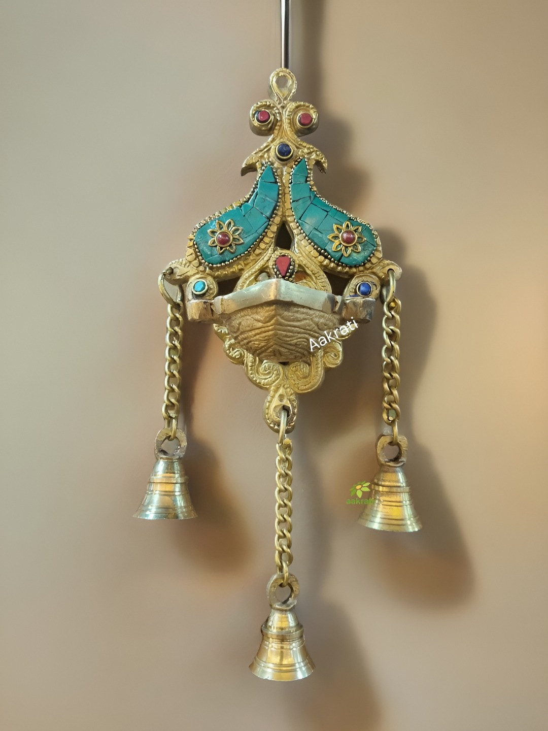 

Aakrati Yellow & Blue Religious Curio Showpiece