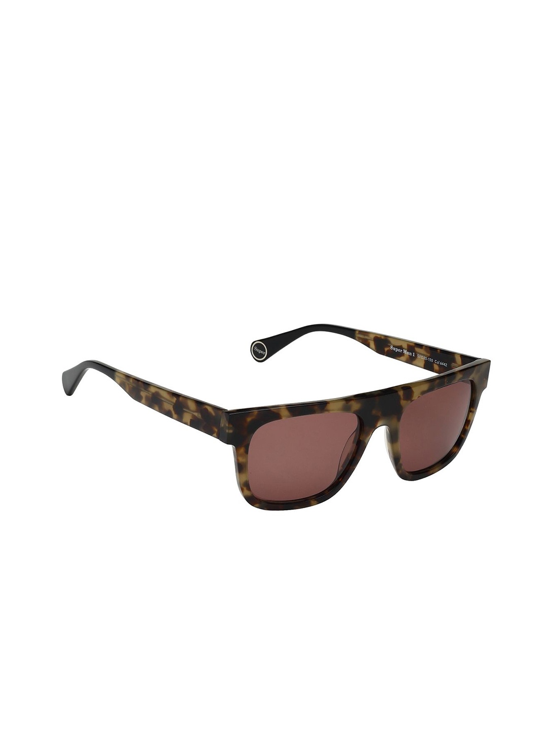 

WOOW Men Square Sunglasses with UV Protected Lens WOOW Super Man 1 6442 S, Brown