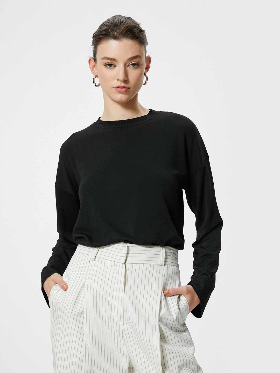 

Koton Women Pullover, Black