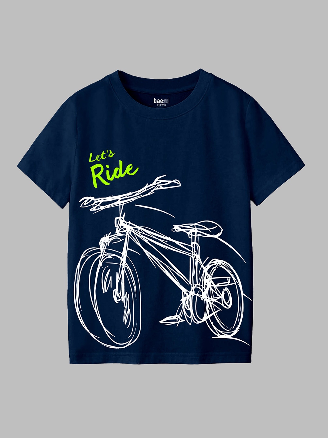 

BAESD Boys Graphic Printed T-shirt, Navy blue