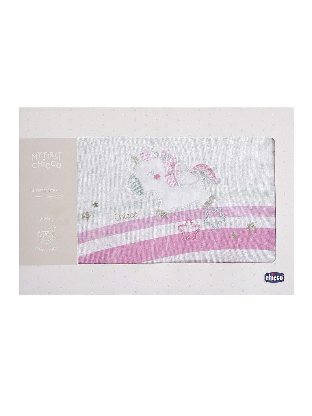 

Chicco White & Pink Cartoon Characters AC Room Single Bed Blanket