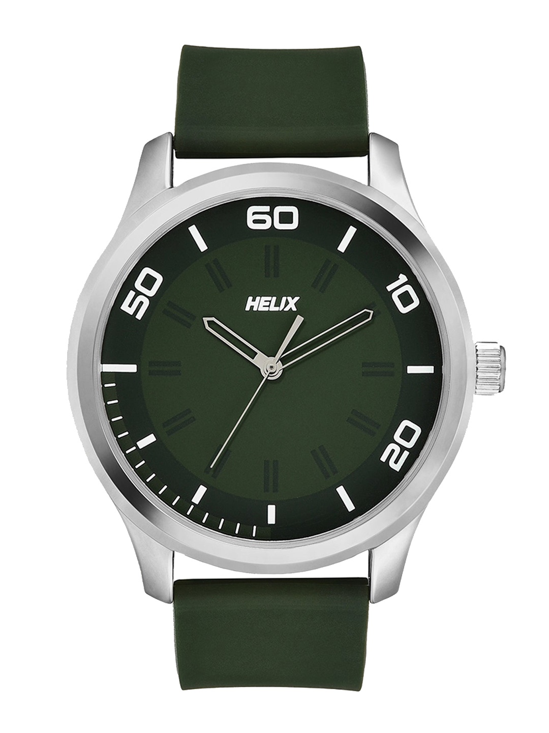 

Helix Men Dial & Straps Analogue Watch TW043HG24, Green