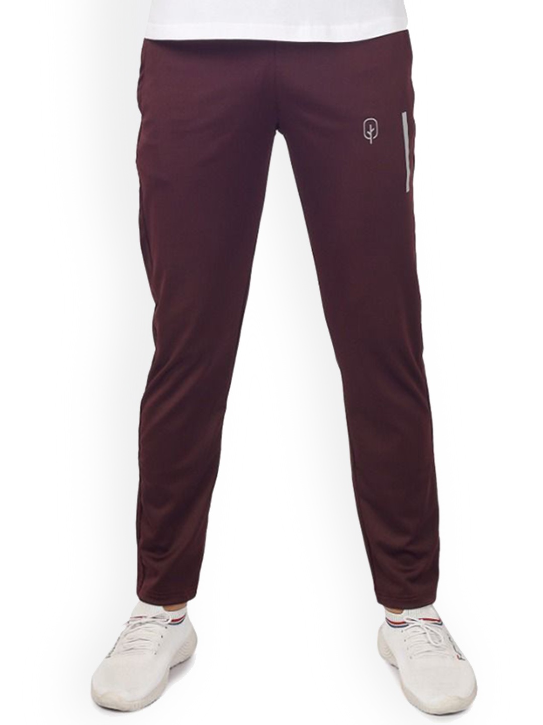 

BLUEFICUS Men Mid-Rise Track Pants, Brown