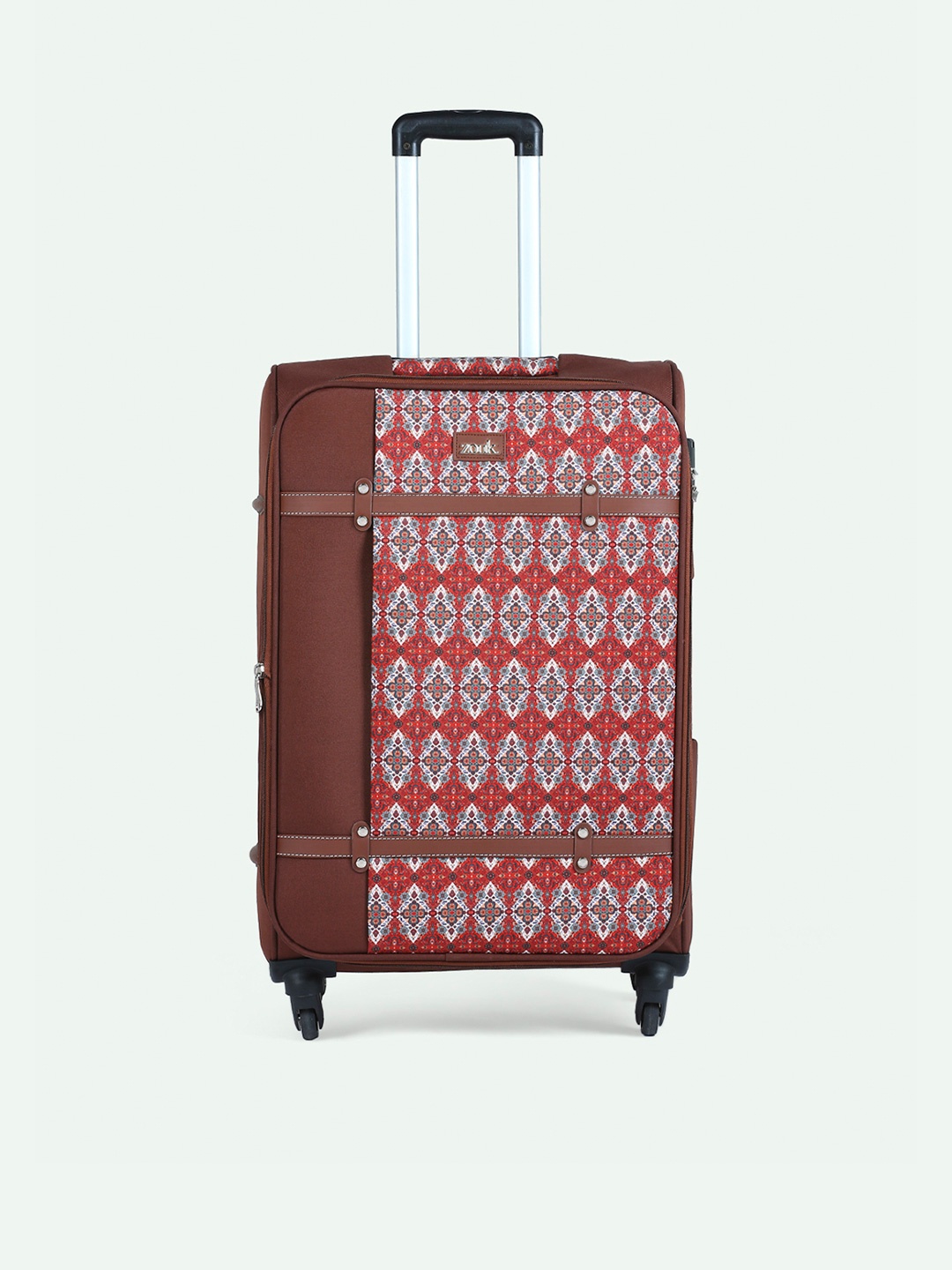 

ZOUK Agra Durrie Medium Saira Trolley Bag, Brown