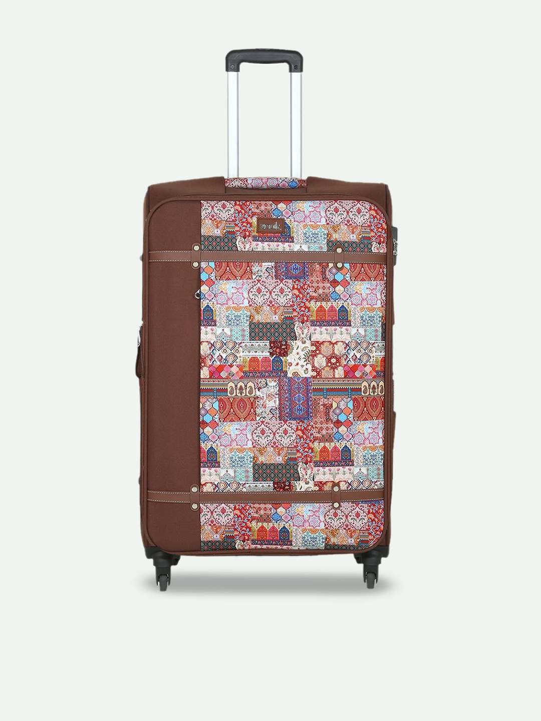 

ZOUK Kutch Gamthi Saira Trolley Bag (Medium), Brown