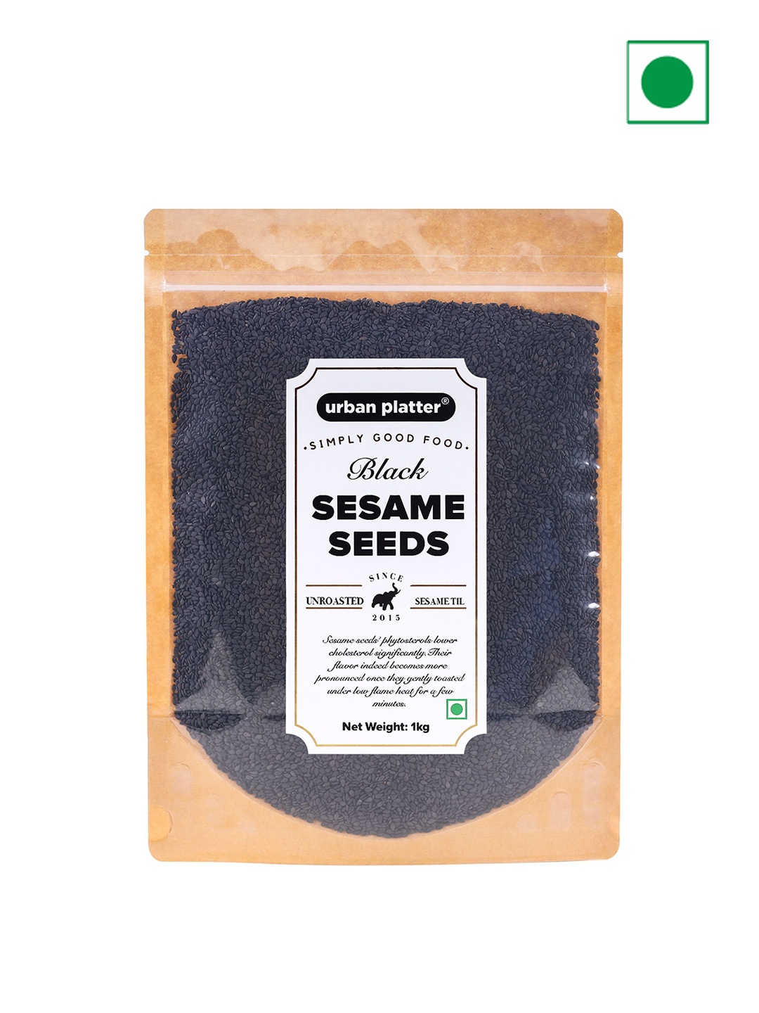 

URBAN PLATTER Black Sesame (Til) Seeds - 1Kg