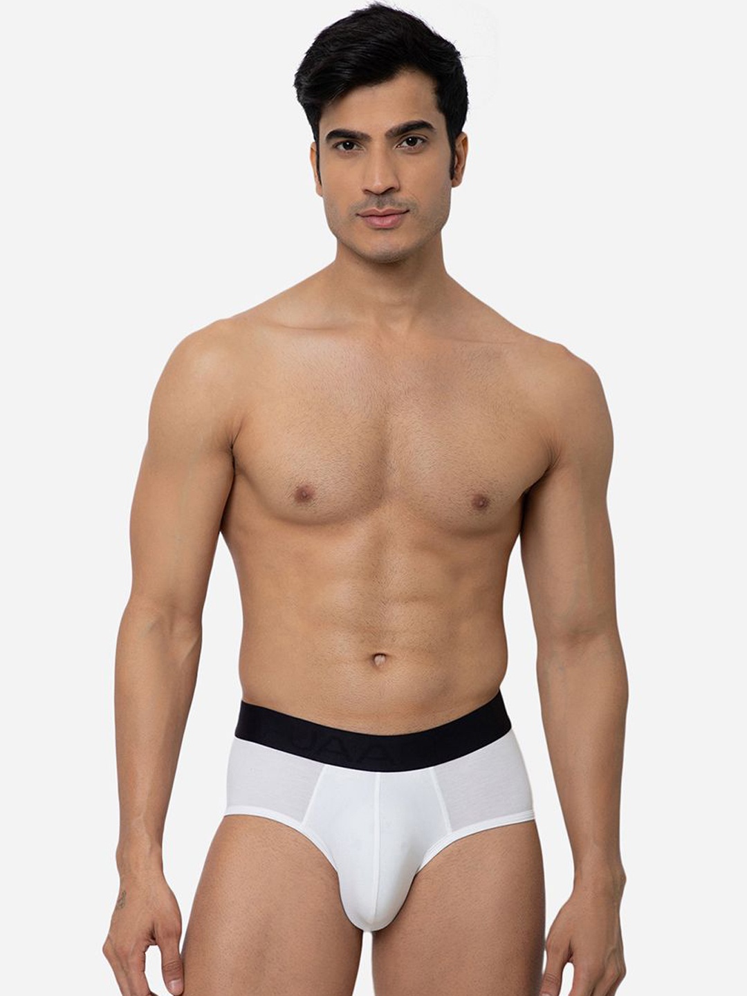

FUAARK Mid-Rise Ultra Soft Anti Bacterial Basic Briefs, White