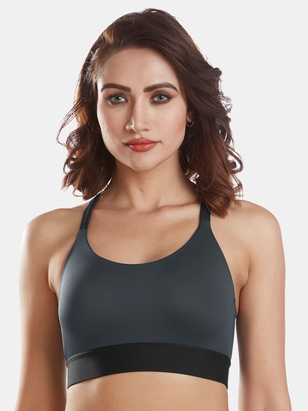 

Dazzle Full Coverage Non Padded All Day Comfort Minimizer Bra, Grey