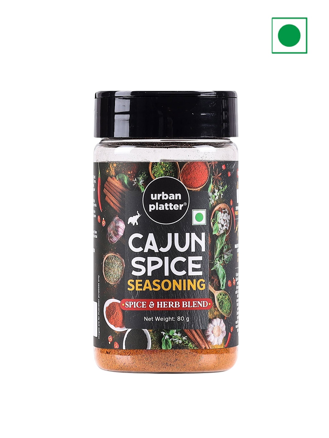 

URBAN PLATTER Cajun Spice Seasoning-80g, Orange