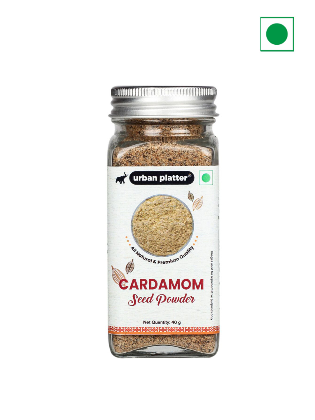 

URBAN PLATTER Cardamom Seed Powder - 40g, Assorted