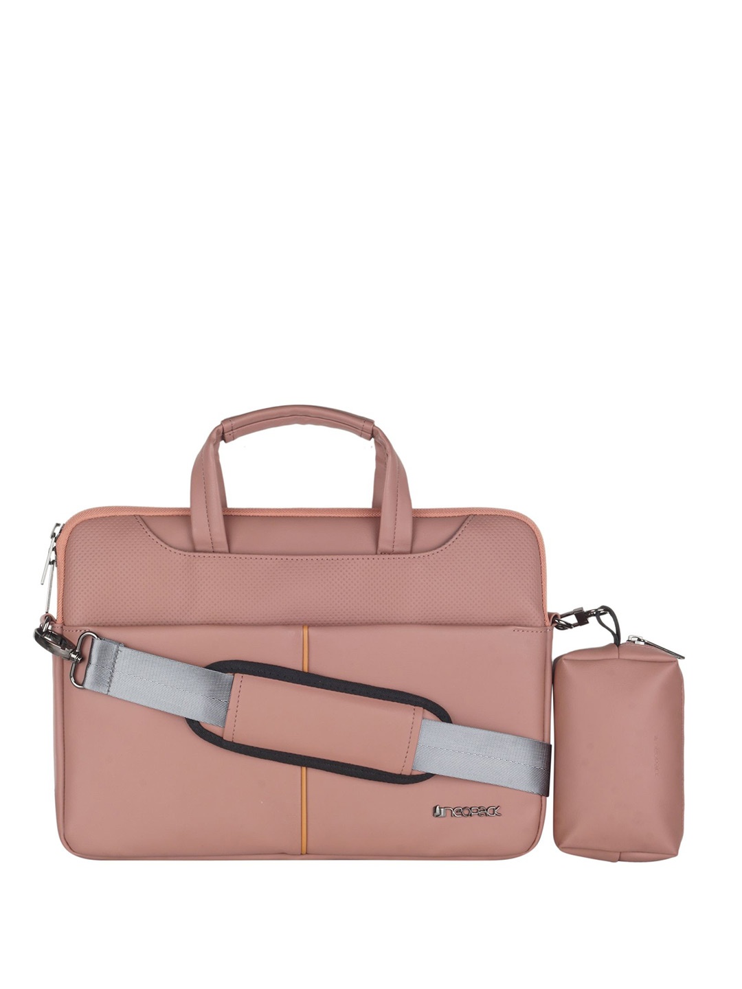 

NEOPACK Unisex Leather Laptop Sleeve, Peach