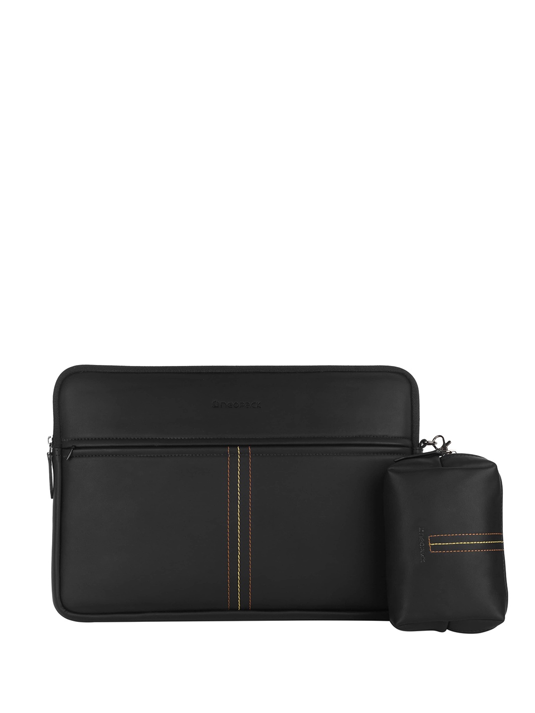 

NEOPACK Unisex PU Laptop Sleeve, Black