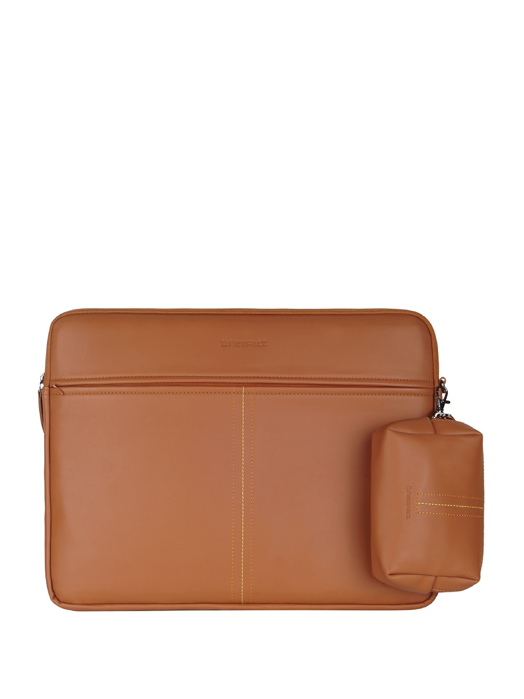

NEOPACK Unisex PU Laptop Sleeve, Tan