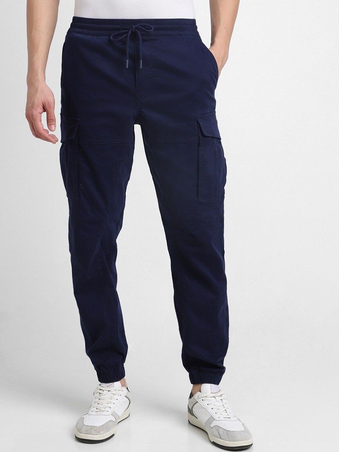 

FOREVER 21 Men Cargos Trousers, Navy blue