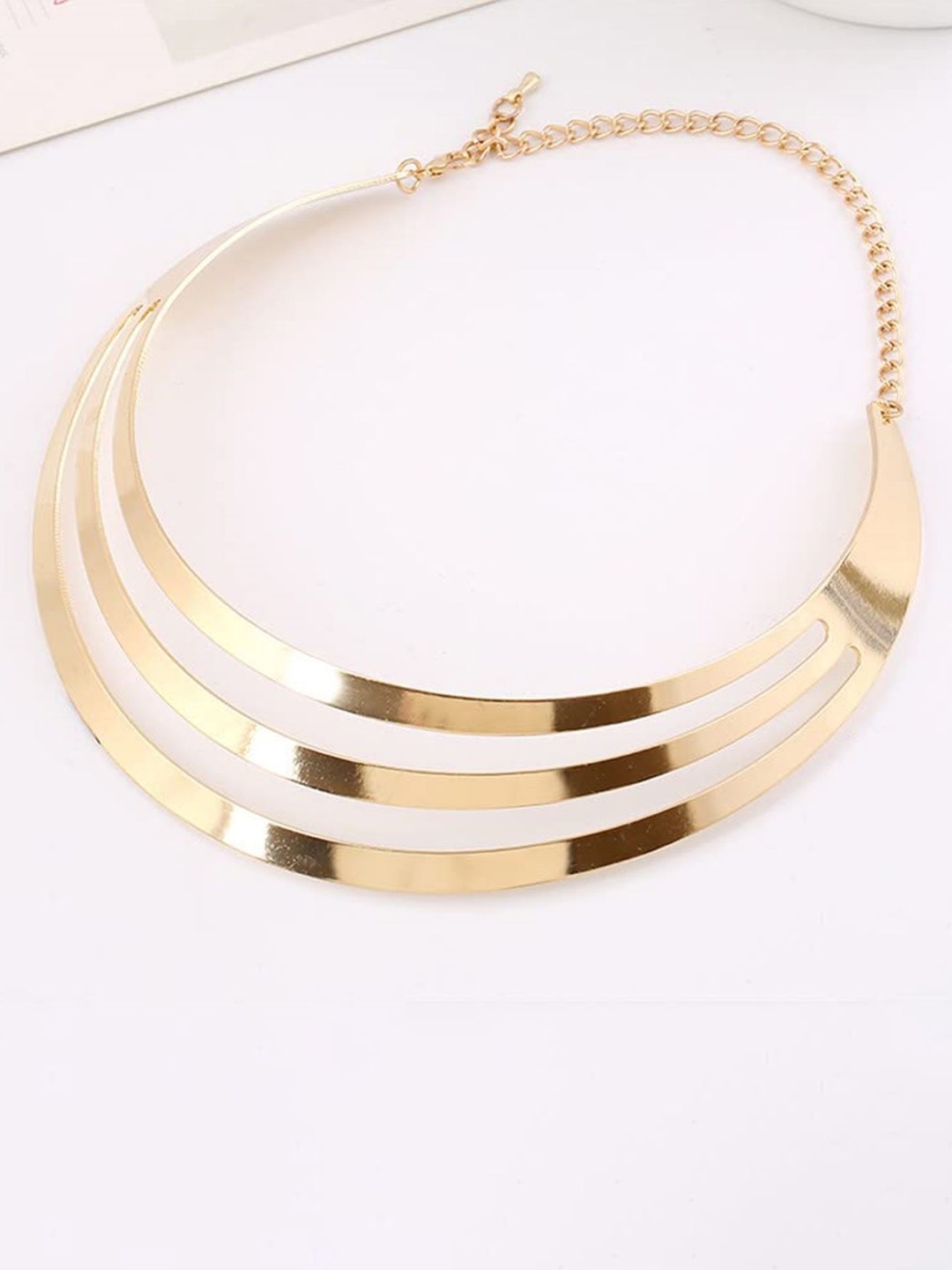 

SYGA Punk Style Glossy Necklace, Gold