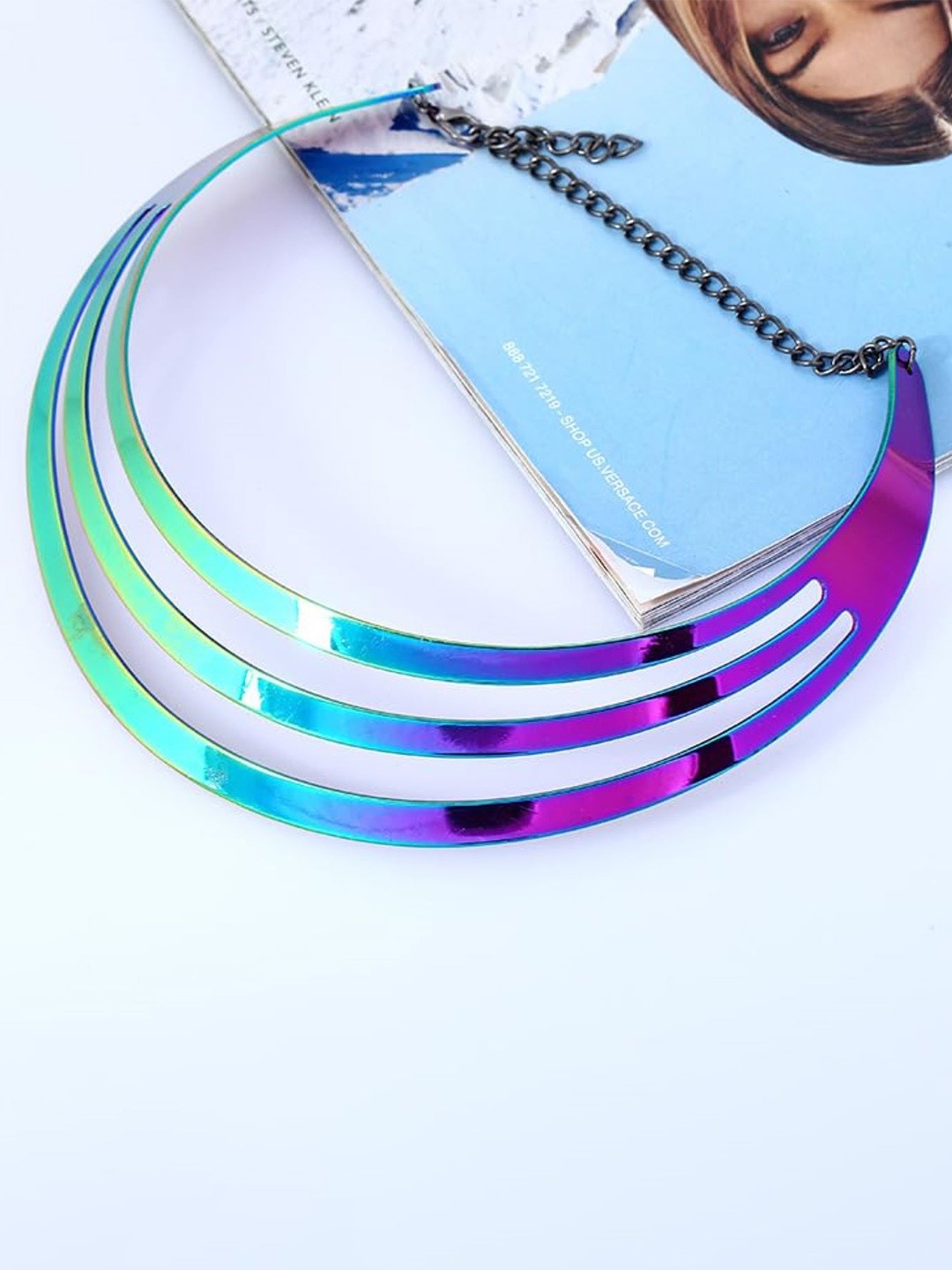 

SYGA Punk Style Glossy Necklace, Silver