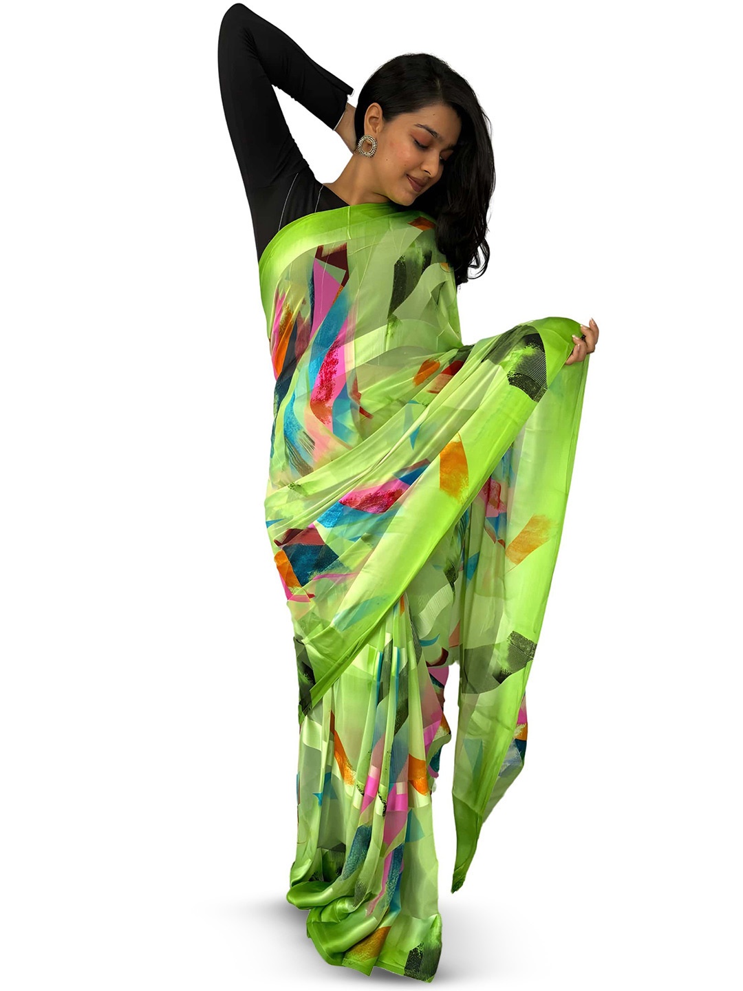 

Sanwariya Silk Saree, Green
