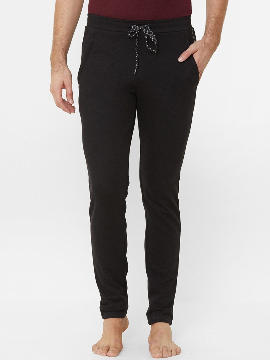 

Sweet Dreams Men Mid Rise Track Pants, Black