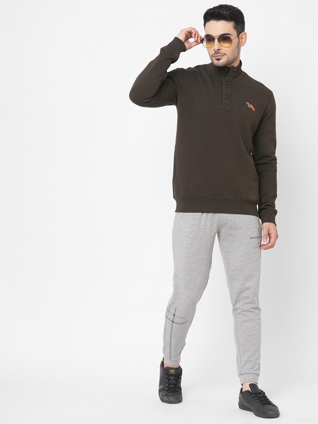 

Sweet Dreams Solid Men Sweatshirt, Olive