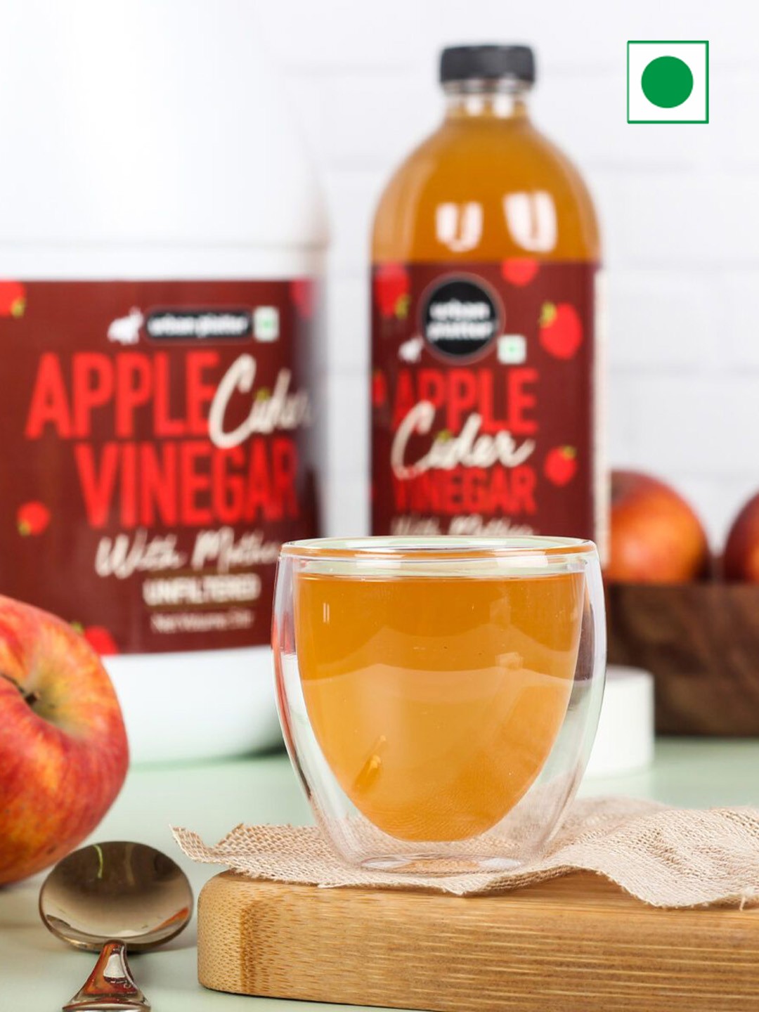 

URBAN PLATTER Apple Cider Vinegar - 473ml, Yellow