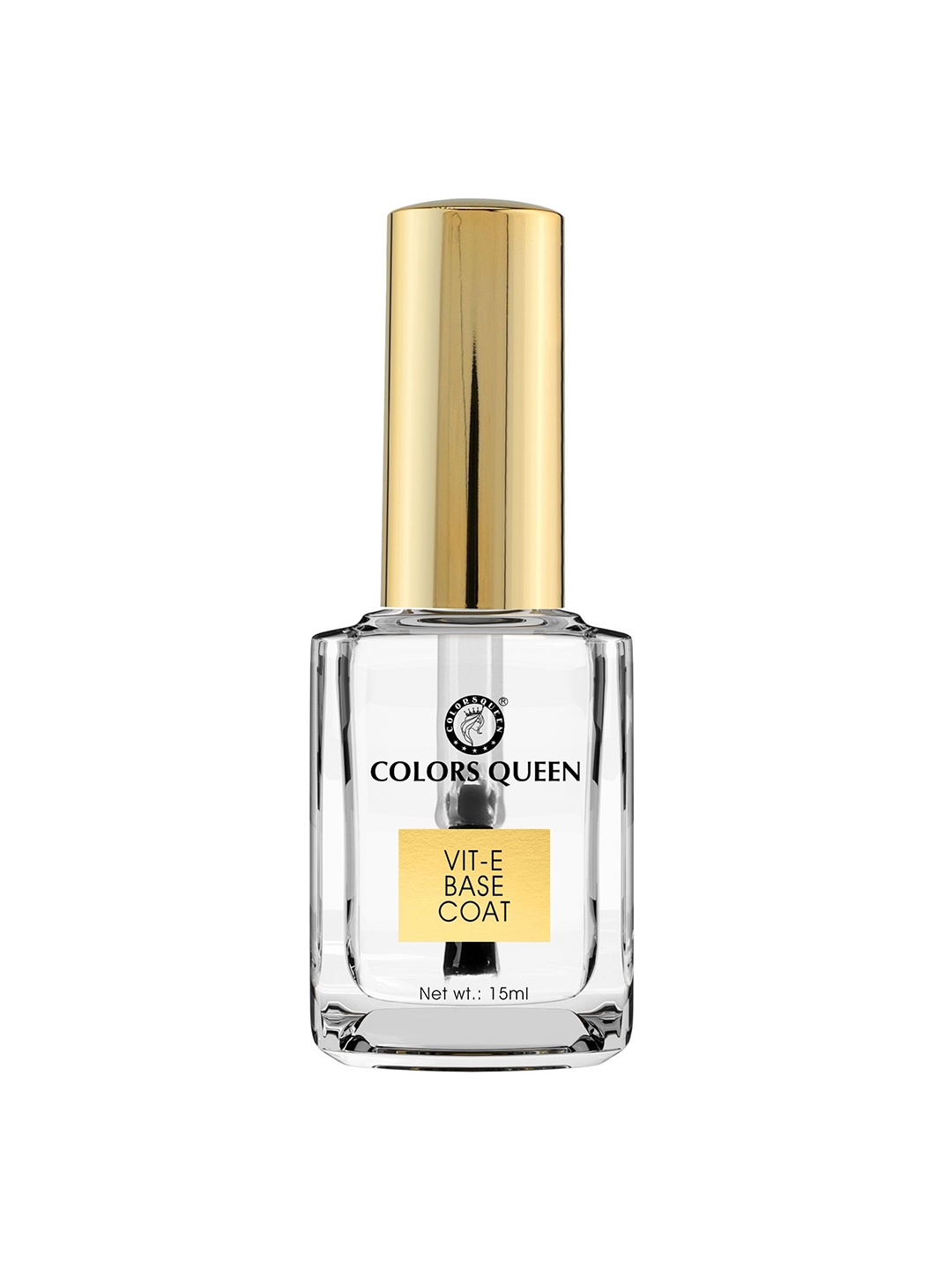 

Colors Queen Vit-E Base Coat Long Lasting Nail Polish - 15 ml, Transparent
