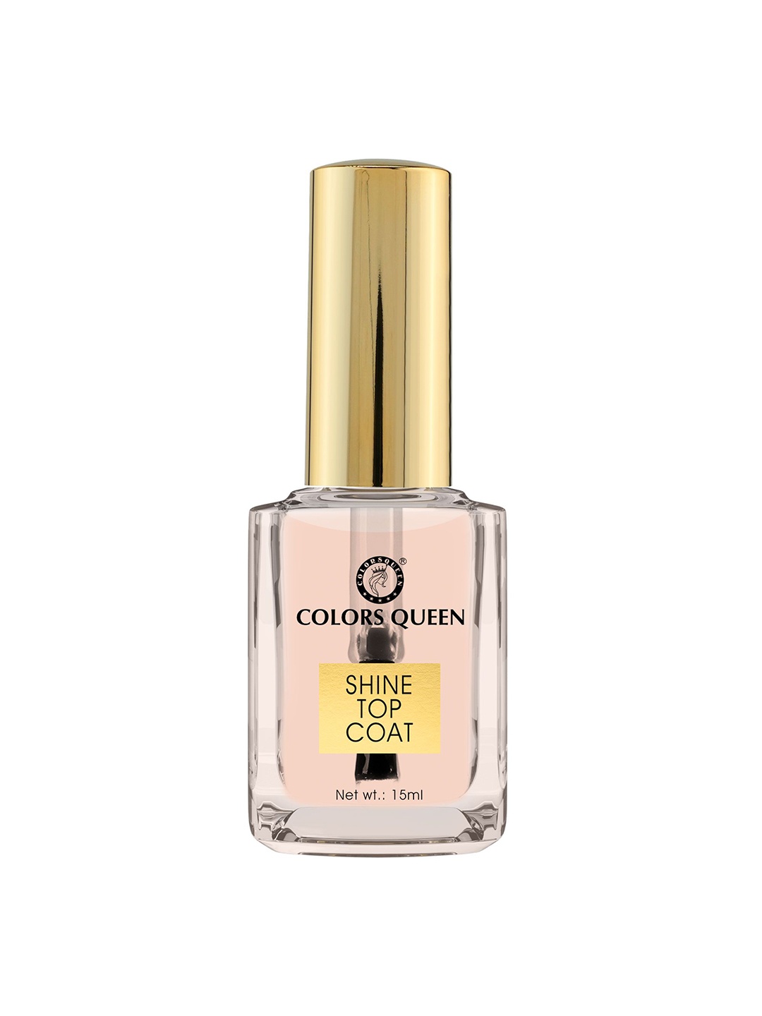 

Colors Queen Shine Top Coat Non-Yellowing Nail Polish - 15 ml, Pink