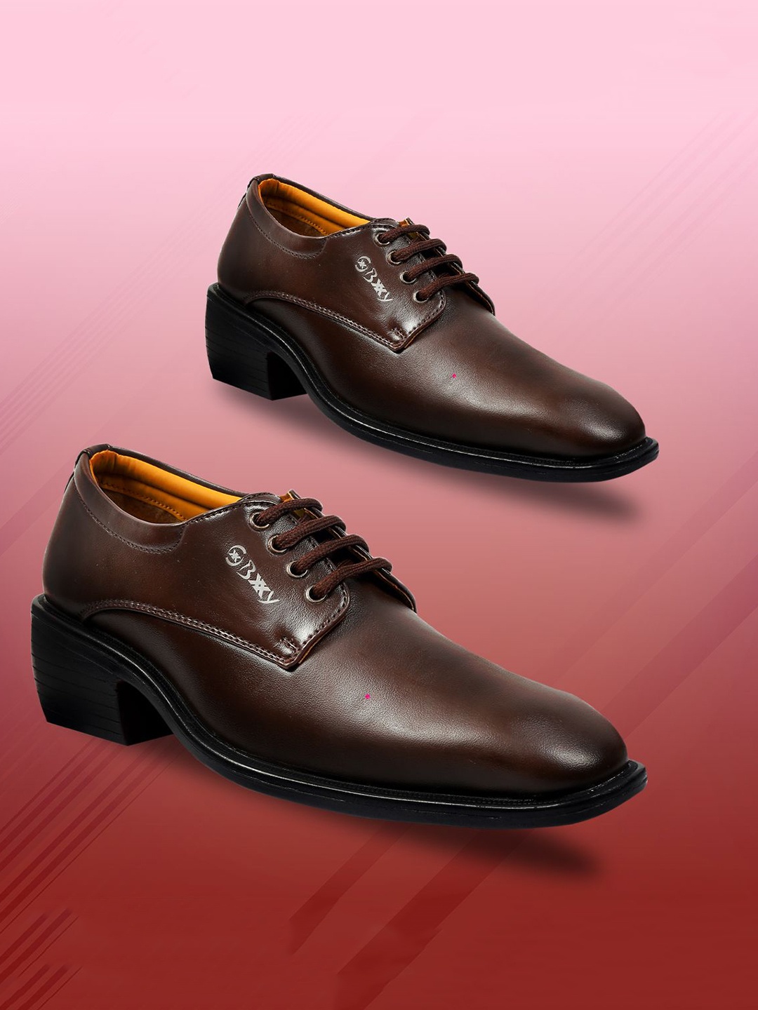 

Bxxy Men Round Toe Formal Derbys, Brown