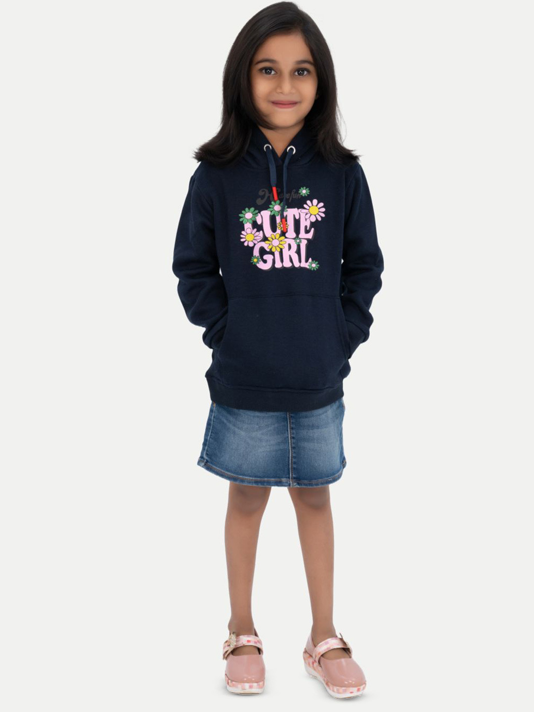

BAESD Girls Printed Sweatshirt, Blue