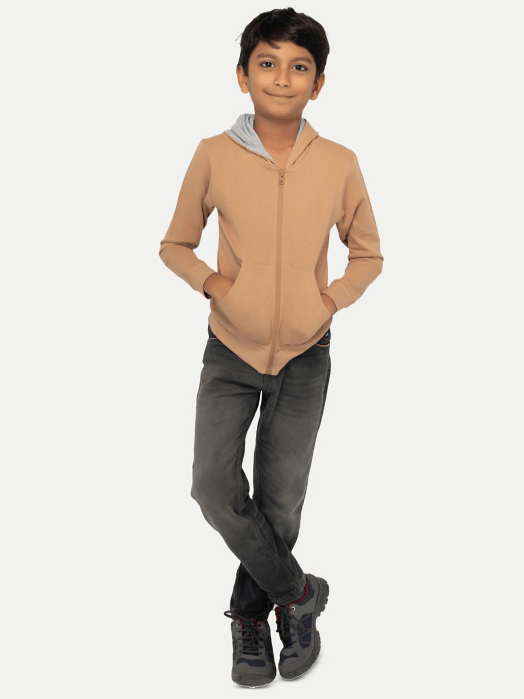 

BAESD Solid Boys Sweatshirt, Beige