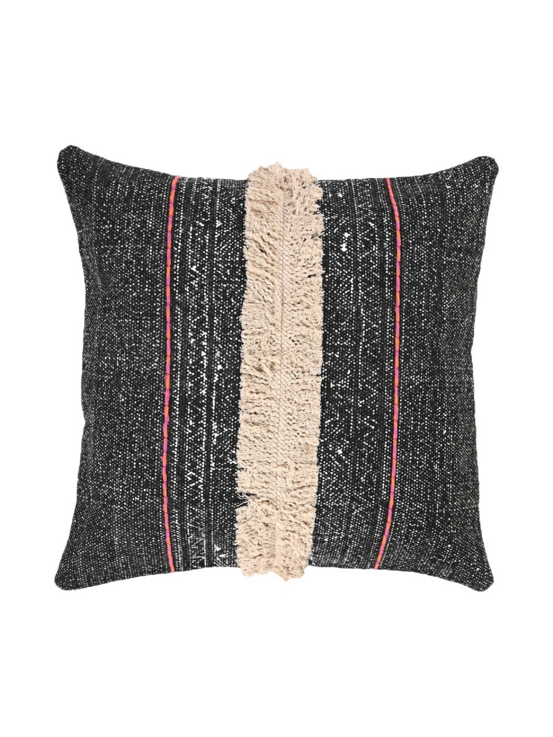 

Art Avenue Black & Off White 2 Pieces Geometric Square Cushion Covers