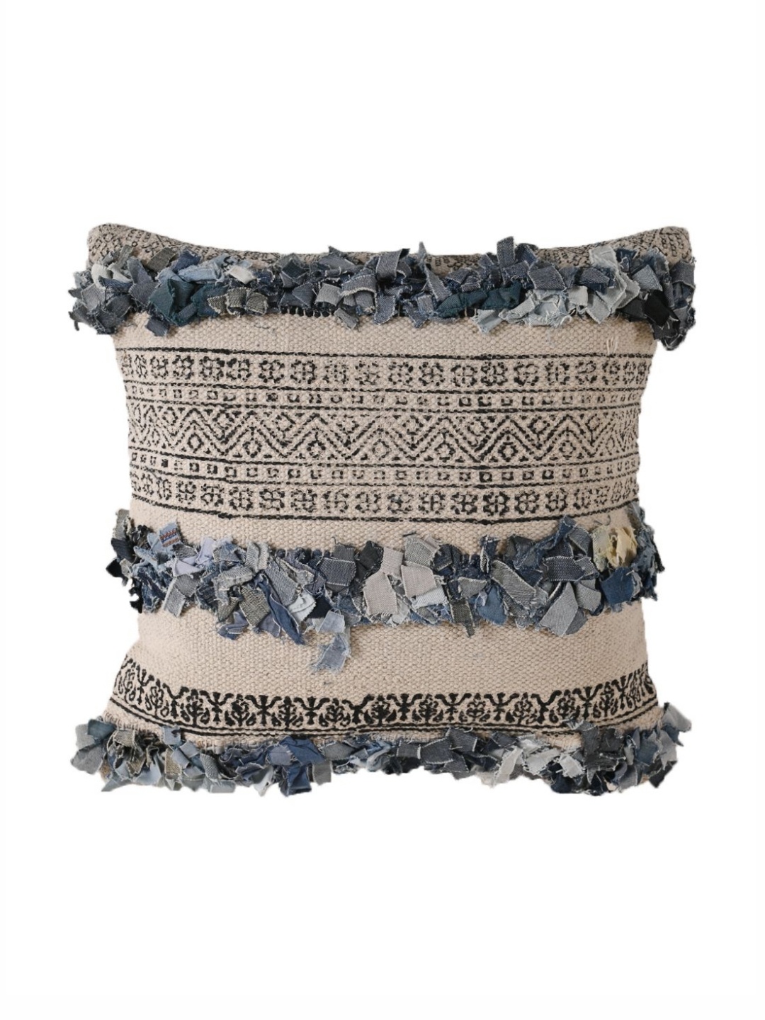 

Art Avenue Black & Beige 2 Pieces Ethnic Motifs Cotton Square Cushion Covers
