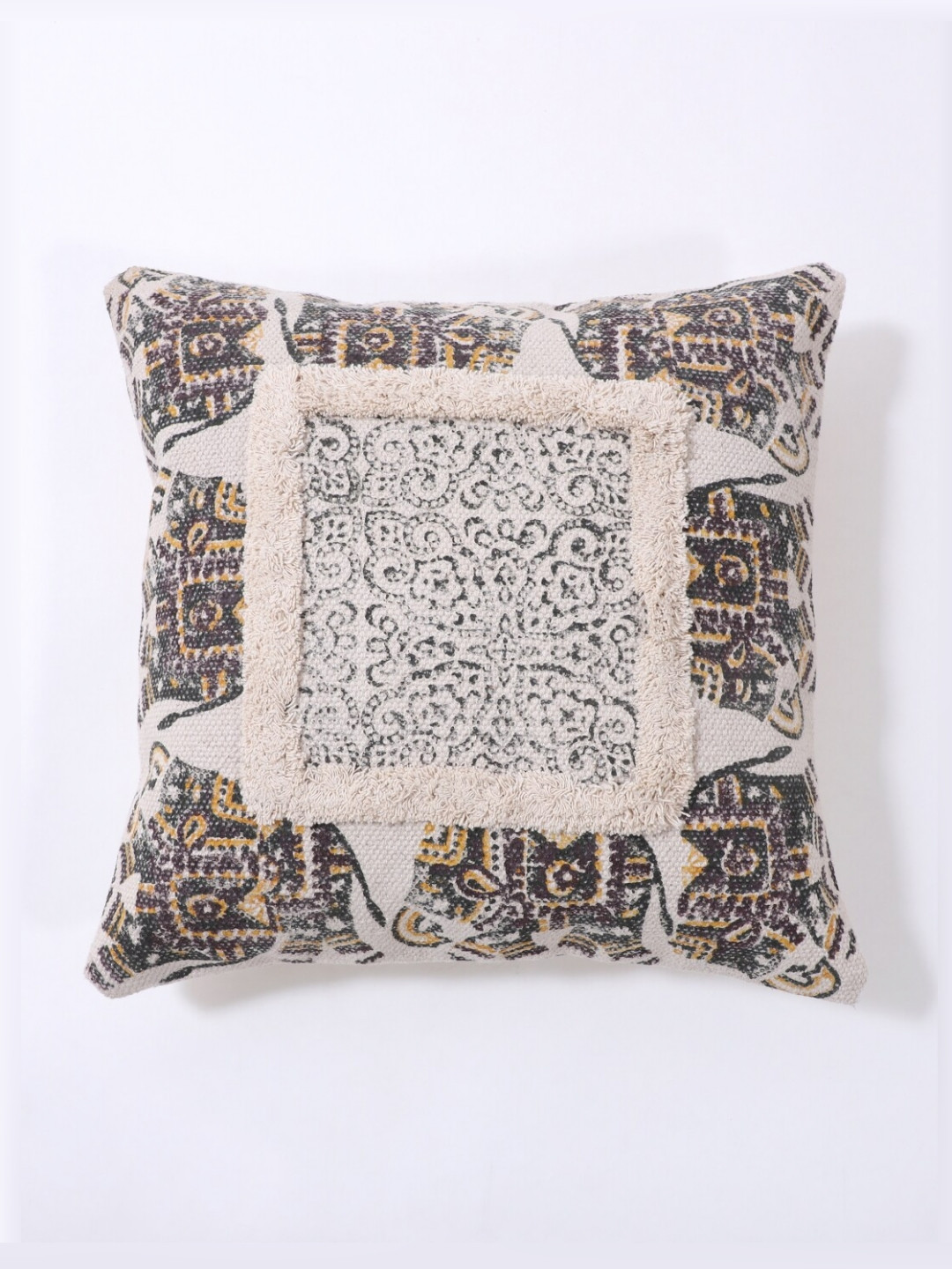 

Art Avenue Black 2 Pieces Ethnic Motifs Square Cushion Covers