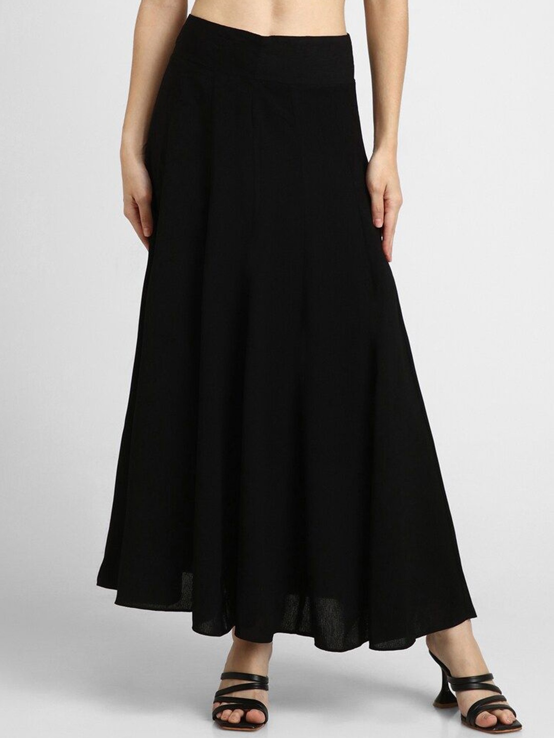 

FOREVER 21 Women A-Line Maxi Skirt, Black