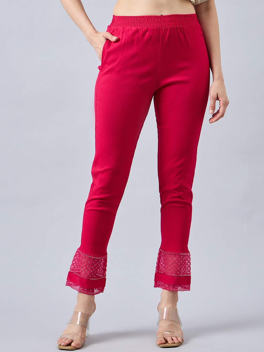 

THE PAJAMA FACTORY Women Classic Trousers, Pink