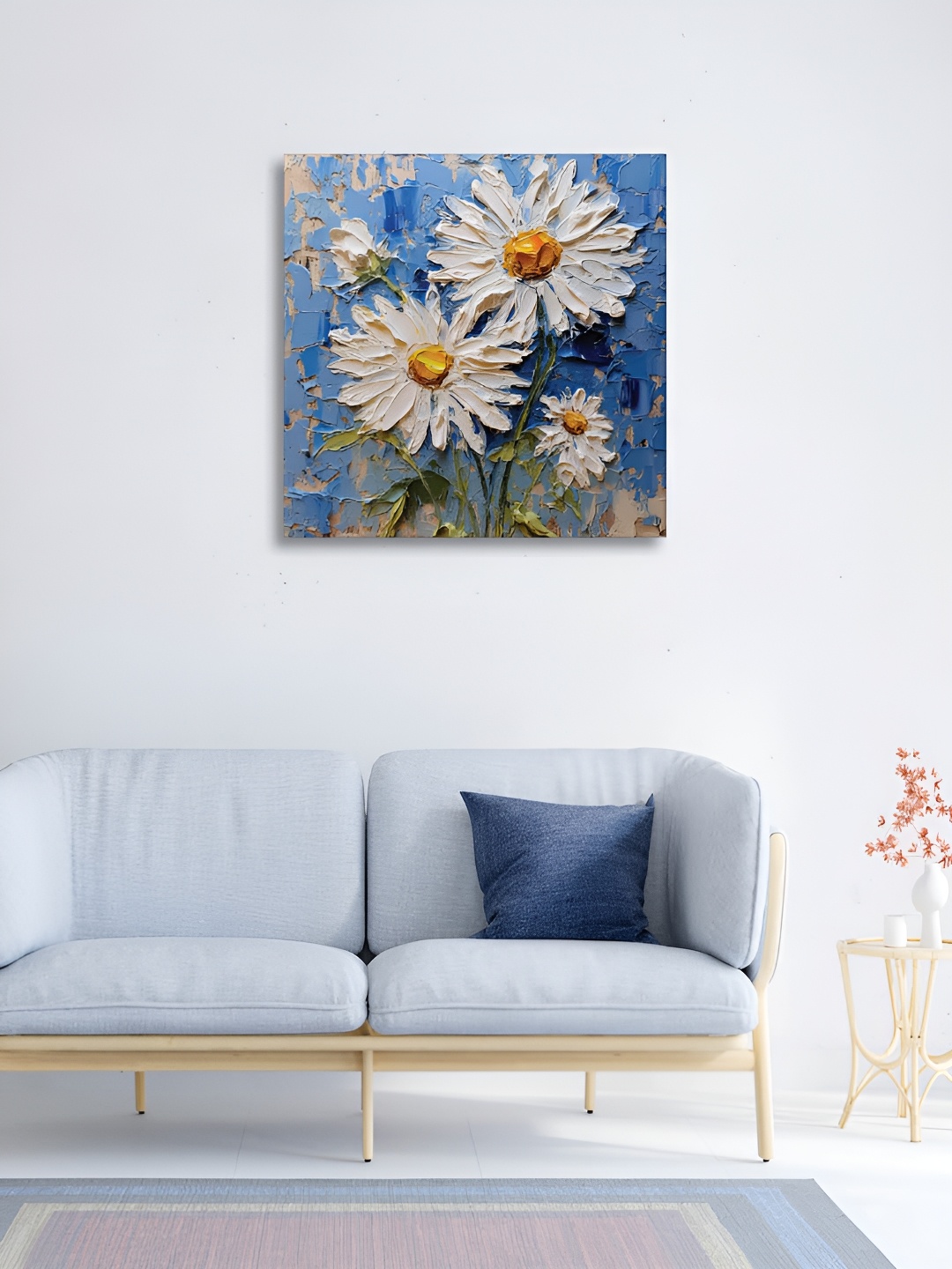 

RANDOM Blue & White Canvas Floral and Botanical Canvas Wall Art