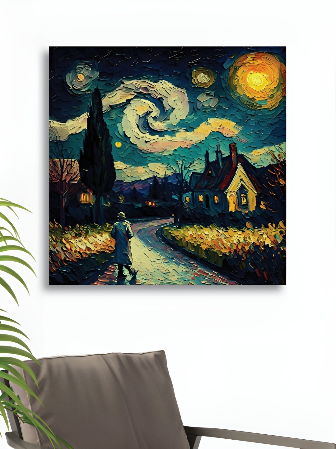 

RANDOM Black & Yellow Canvas Abstract Paintings Wall Art