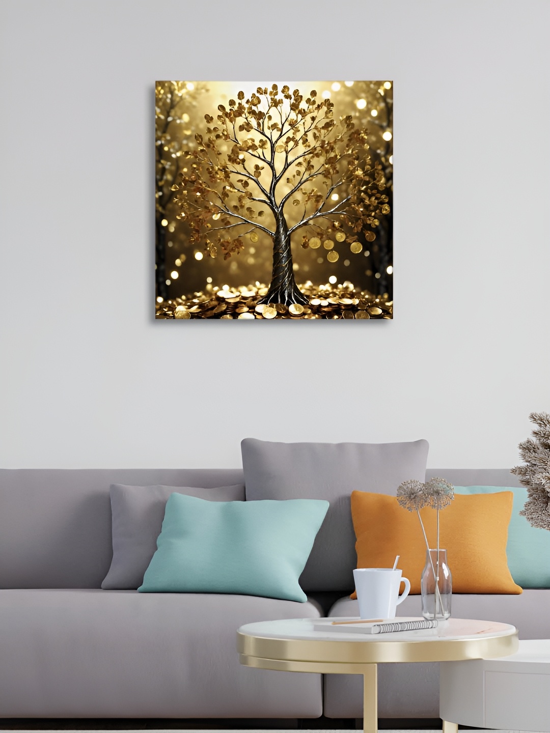 

RANDOM Yellow & Black Canvas Floral and Botanical Paintings Wall Art