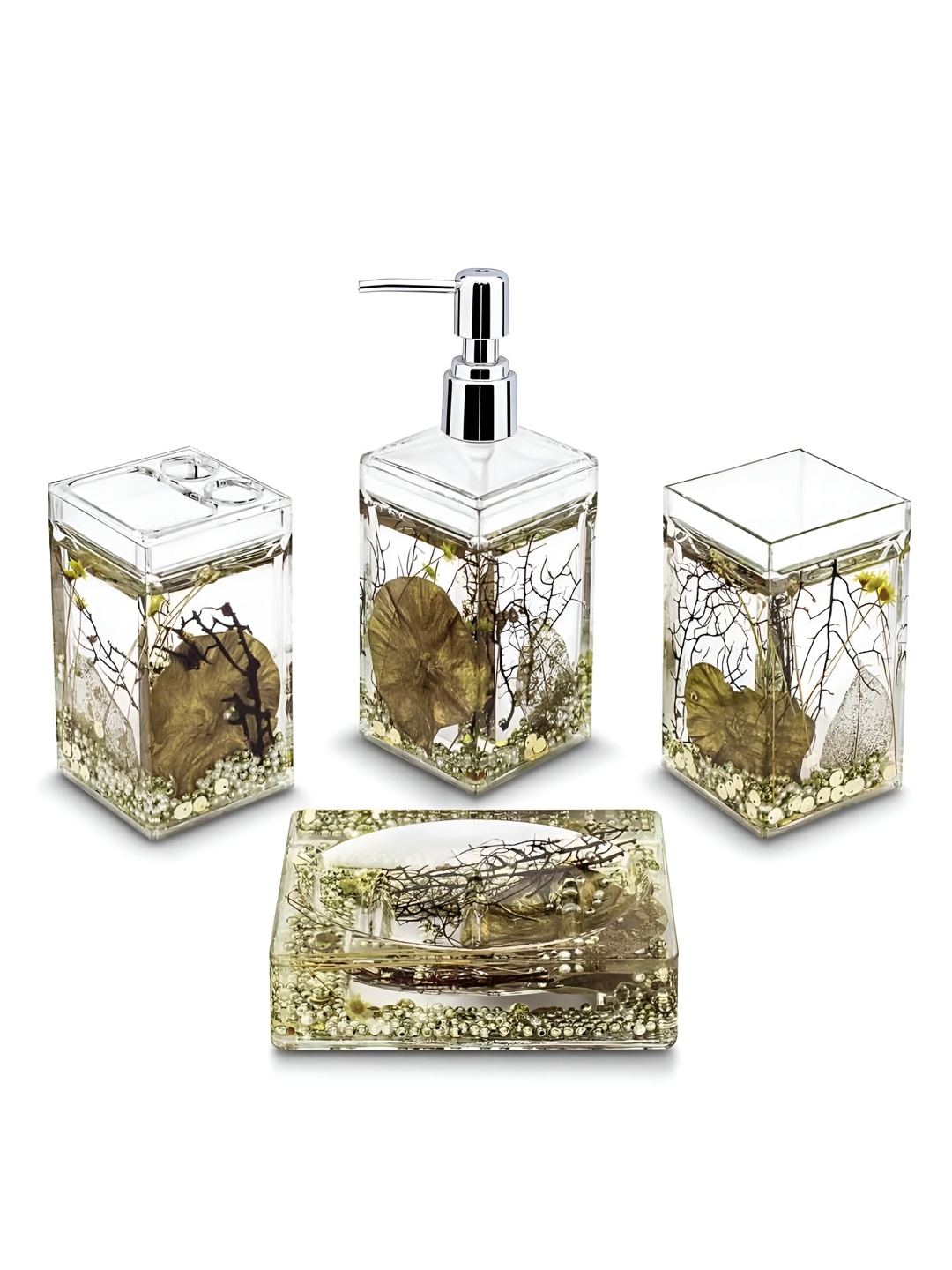 

Freelance Gold-Toned 4 piece Bath Accessories Set