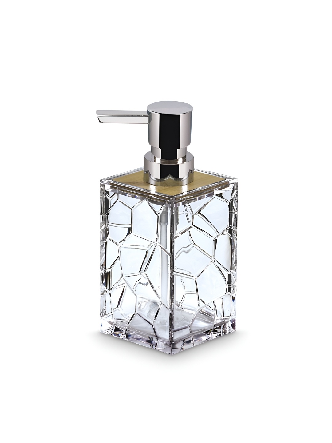 

Freelance Emerald Transparent Textured Glossy Soap Dispenser