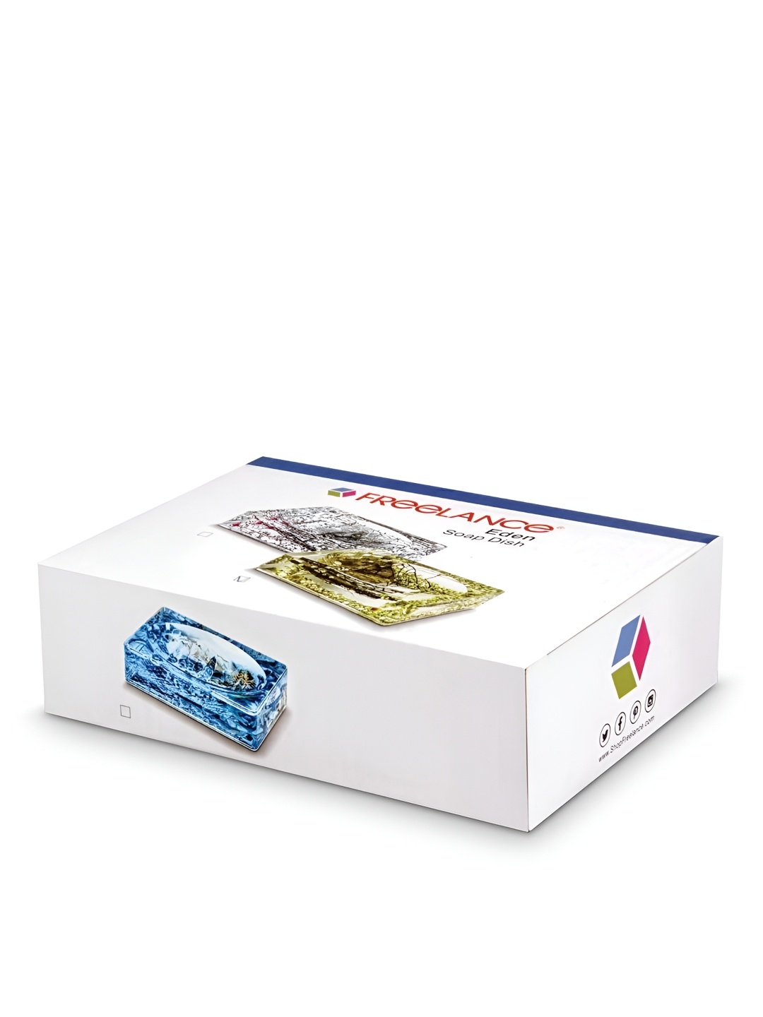

Freelance Gold-Toned Contemporary Glossy Soap Dish