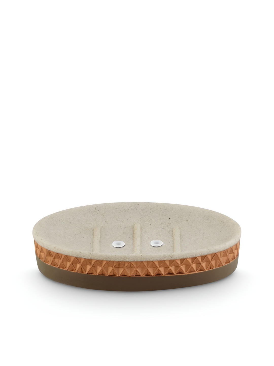 

Freelance Silver-Toned Solid Polyresin Soap Dish