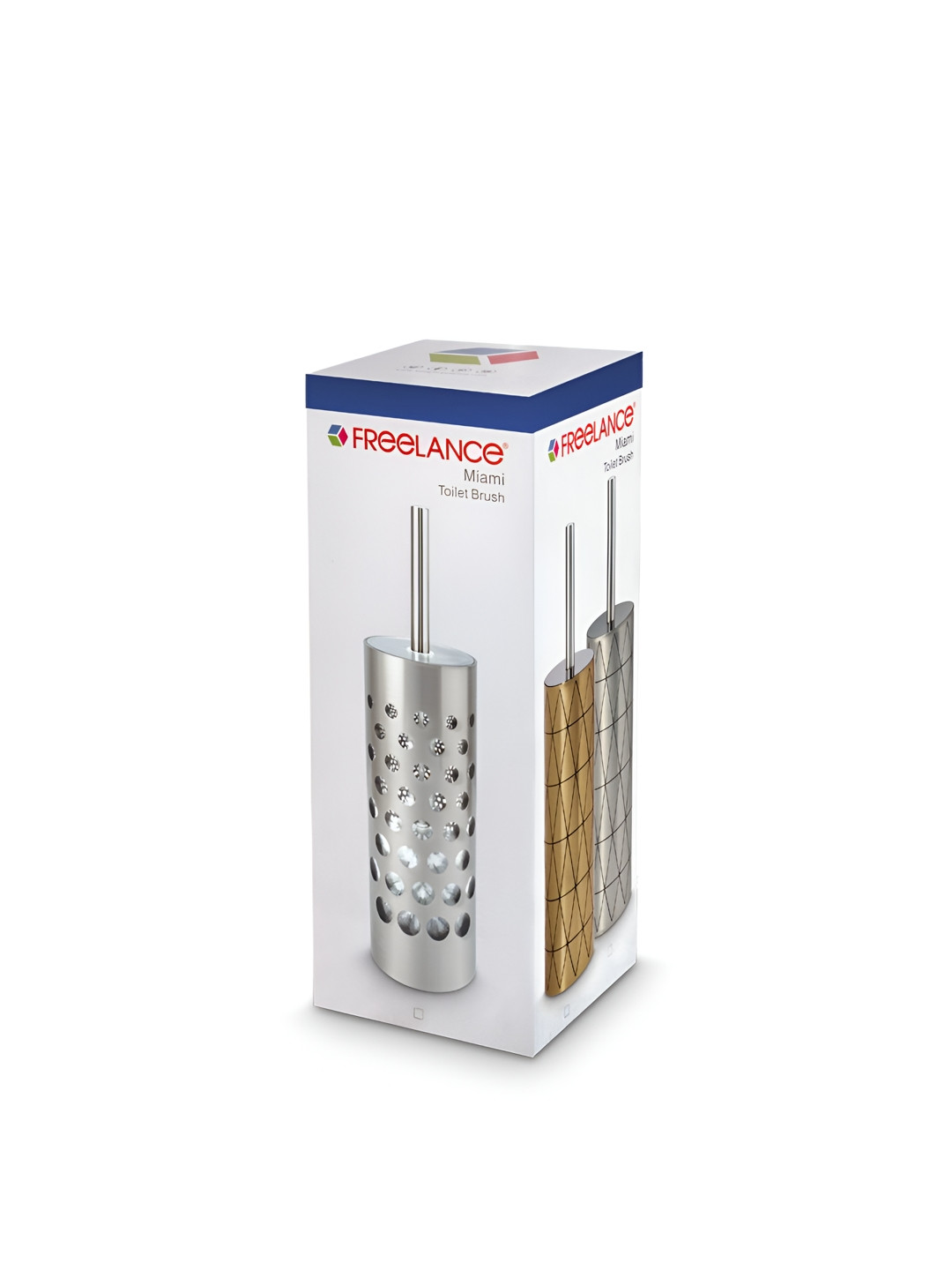 

Freelance Silver-Toned Toilet Brush With Holder