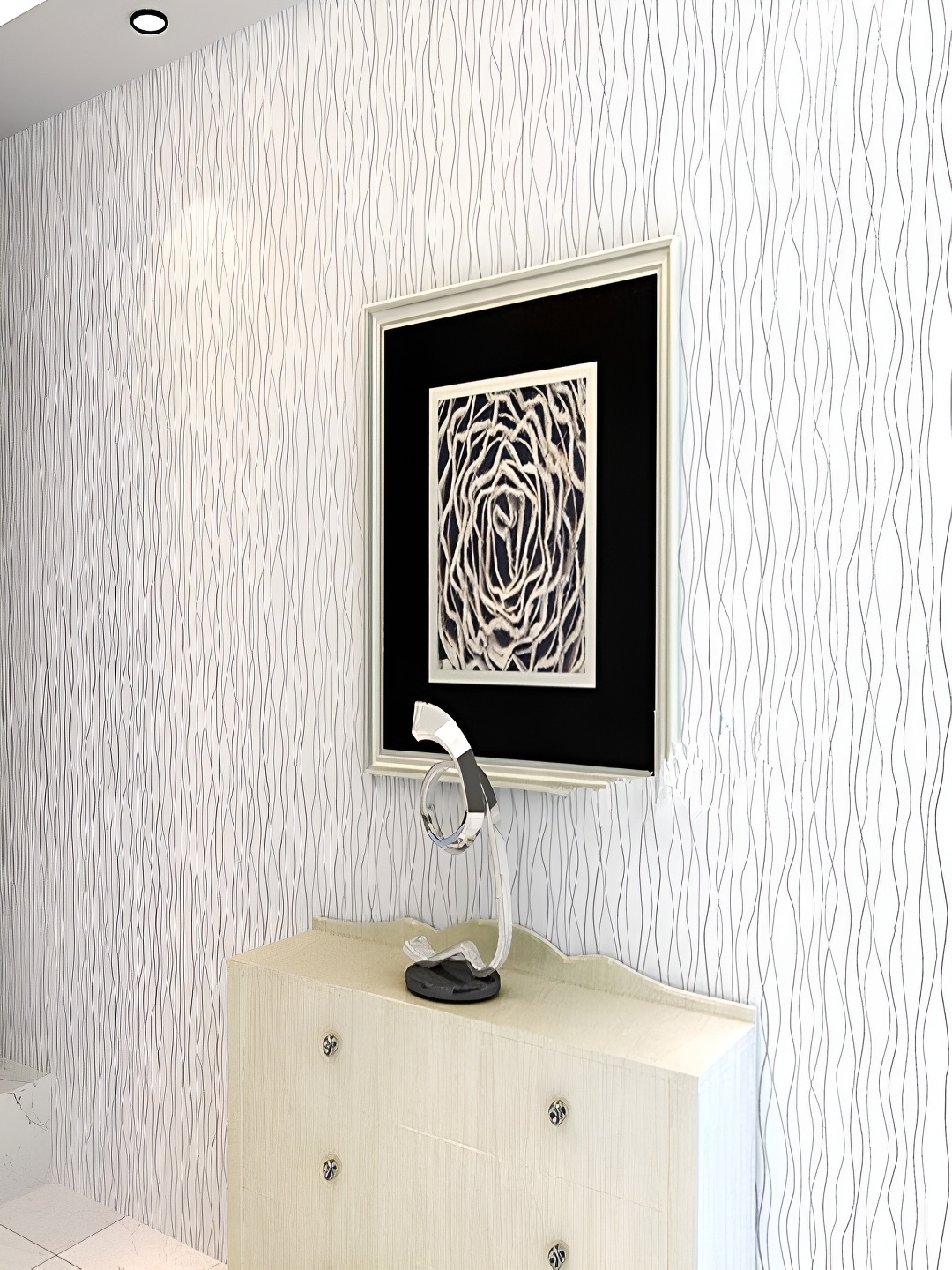 

Univocean White & Grey 3D Printed Self Adhesive Wall Stick