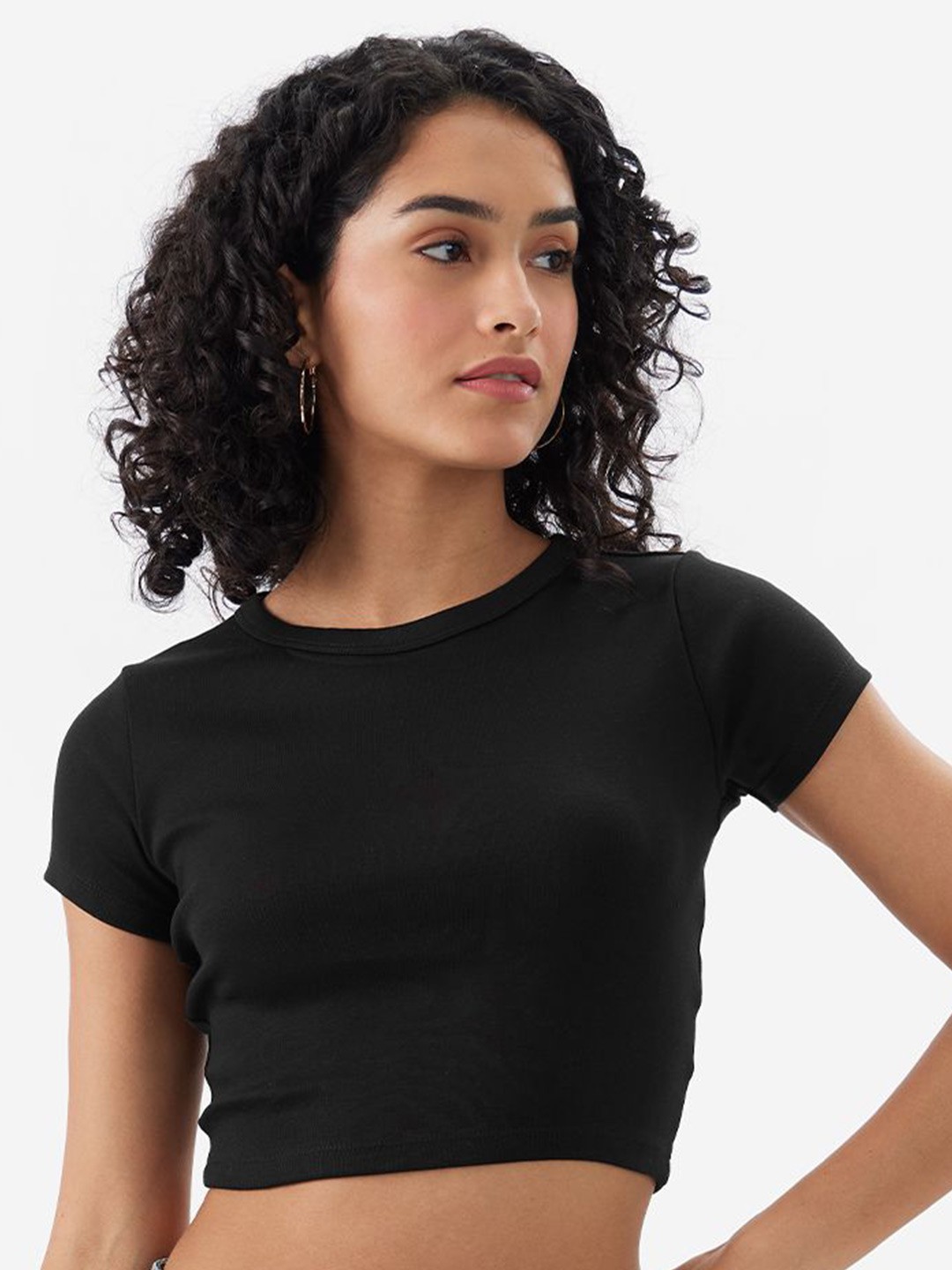 

The Souled Store Crop Top, Black