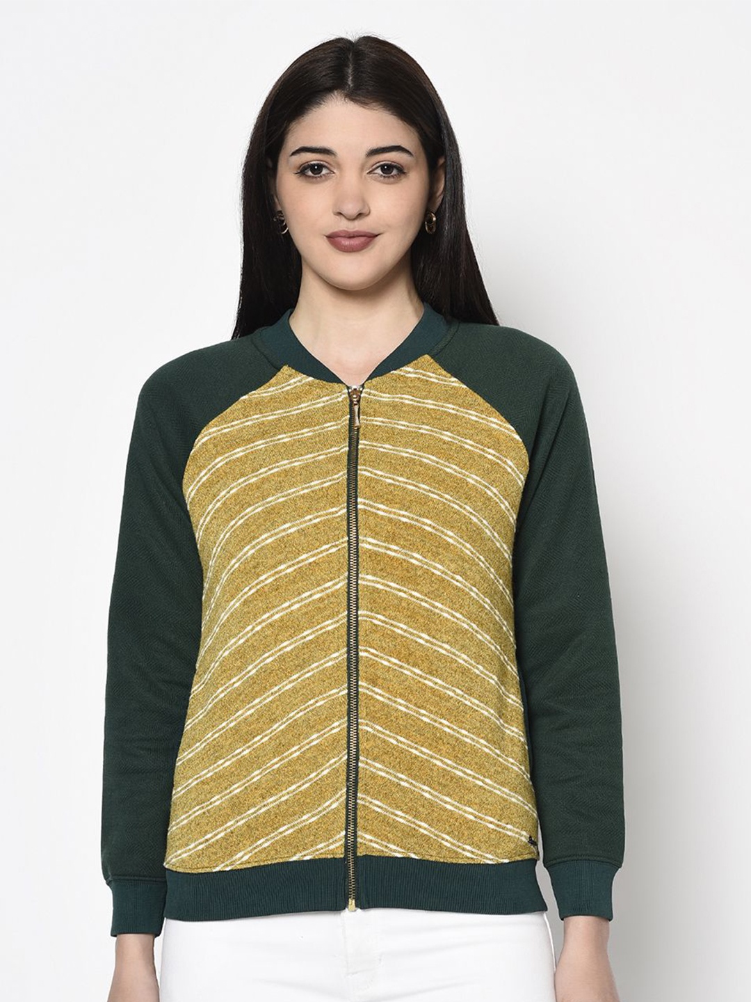 

Miss Grace Solid Women Sweatshirt, Green