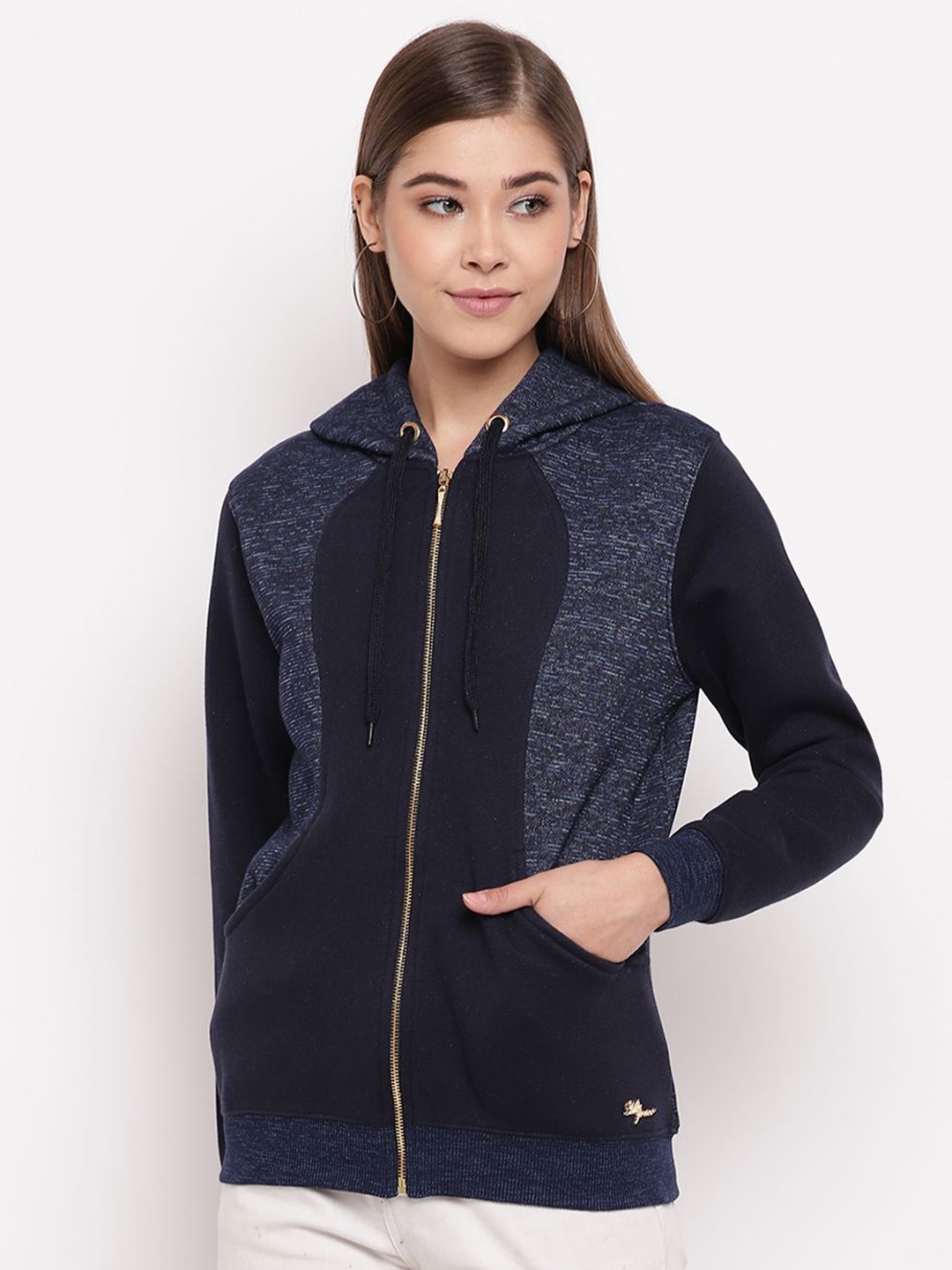 

Miss Grace Women Hooded Sweatshirt, Navy blue