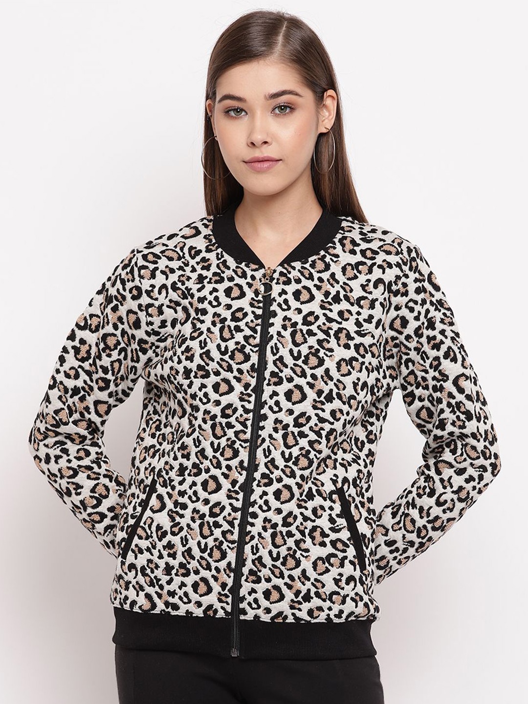 

Miss Grace Women Printed Sweatshirt, Off white