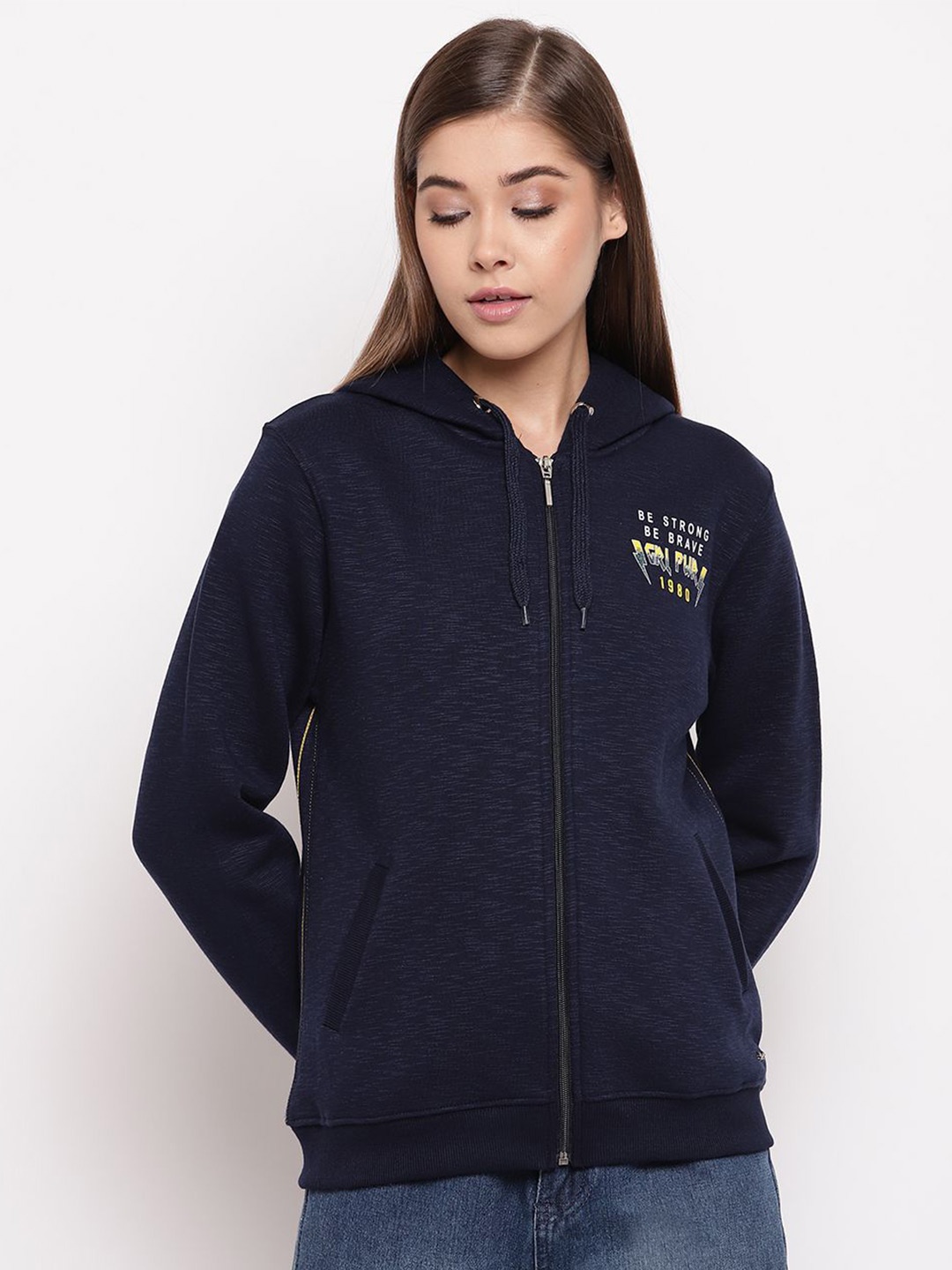 

Miss Grace Women Hooded Sweatshirt, Navy blue