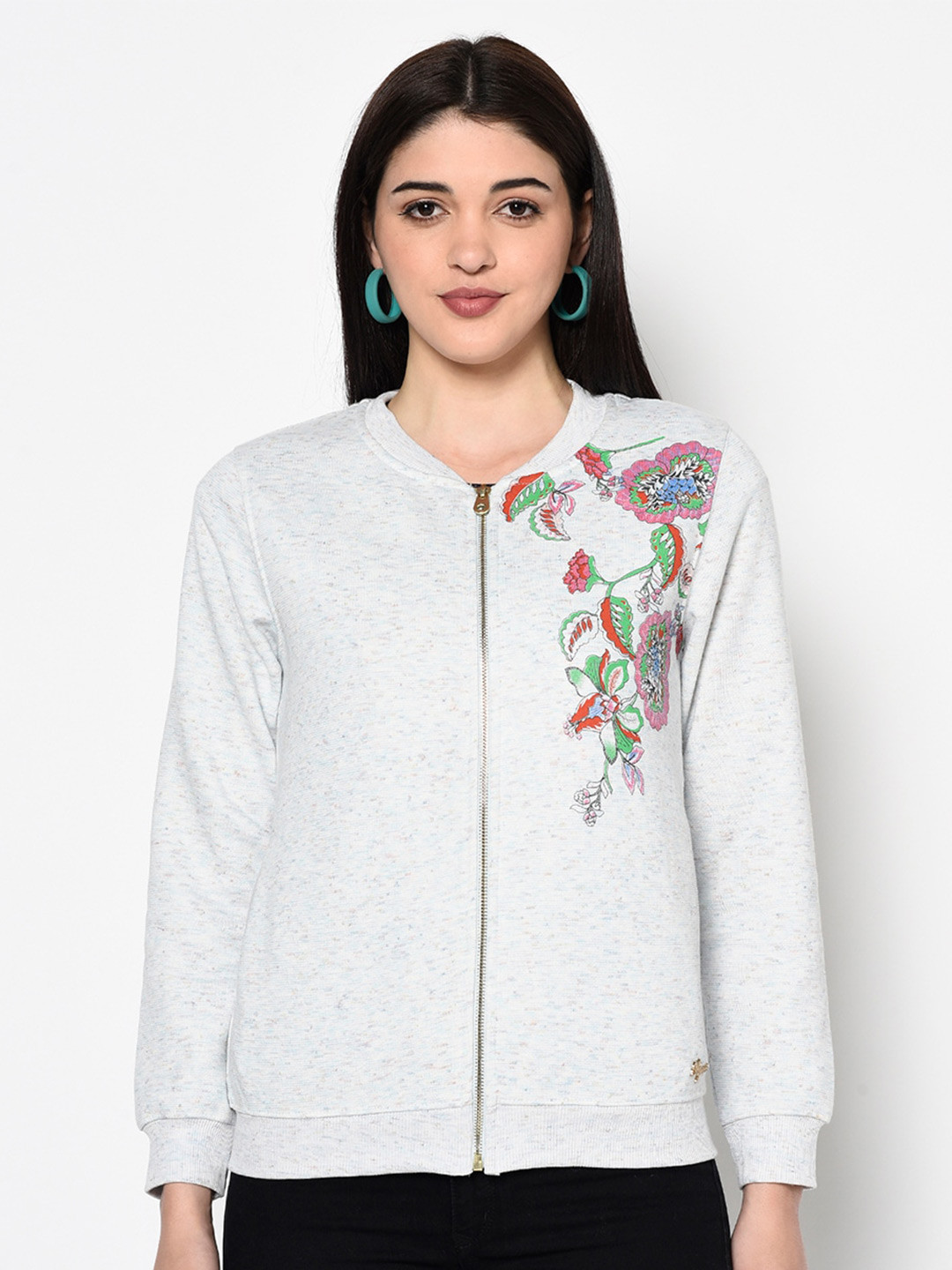 

Miss Grace Solid Women Sweatshirt, Blue