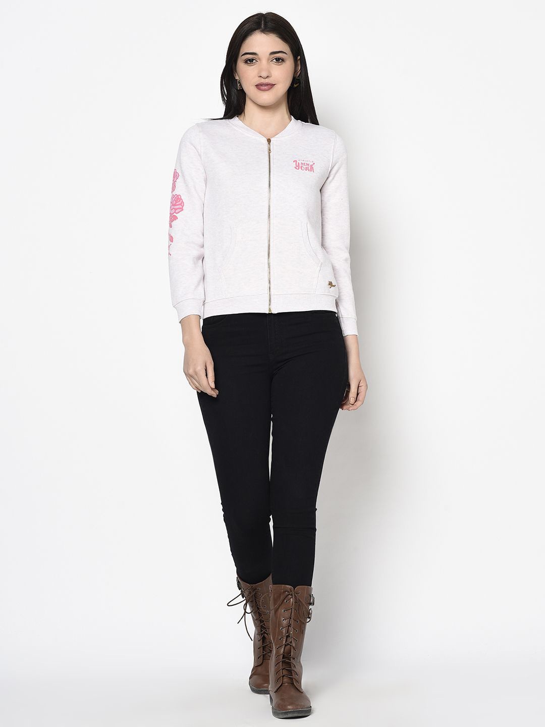 

Miss Grace Solid Women Sweatshirt, Purple